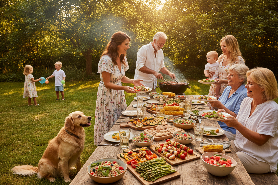 Conseils pour les « jours de canicule » : un barbecue en famille, chien compris !