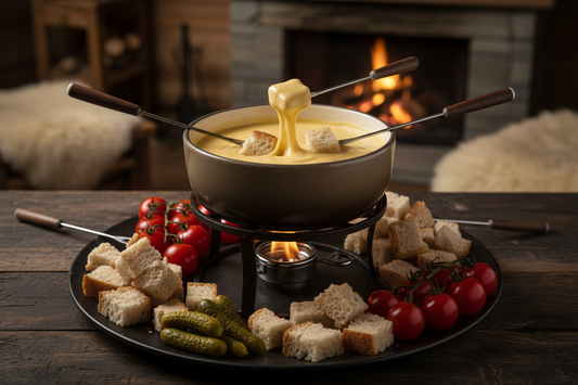 Fondue au fromage sans alcool