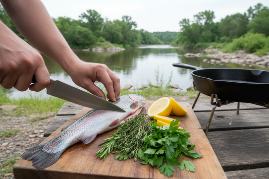 Préparer et cuisiner un poisson fraîchement pêché