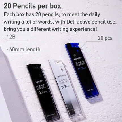 Deli 7003 0.5mm Movable Lead 2B Automatic Pencil Refill
