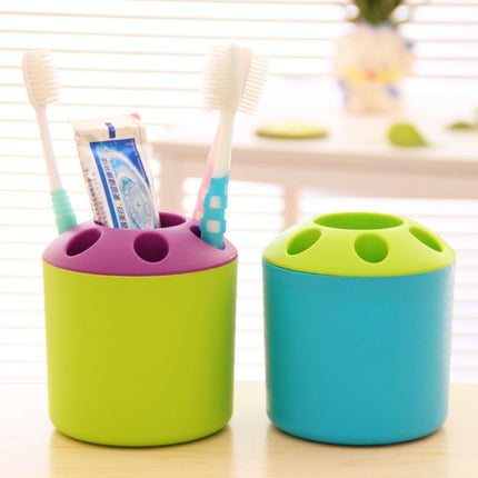 10 PCS Multi-function Creative Colour Pen Container Toothbrush Seat School Stationery Life Office Supplies, Random Color Delivery