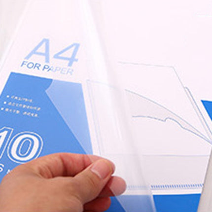 10 PCS Deli Transparent Single Page A4 Folder, Size: 32.1*30.7cm