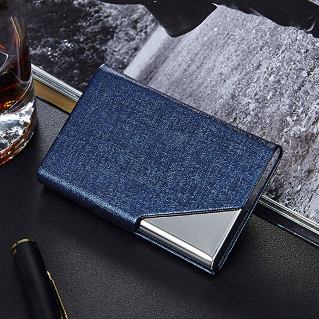 Oracle Bone Texture Business Card Holder Wallet Credit Card ID Case Holder, Random Color