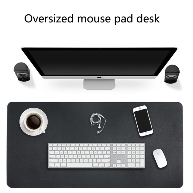 Multifunction Business Double Sided PU Leather Mouse Pad Keyboard Pad Table Mat Computer Desk Mat, Size: 80 x 40cm