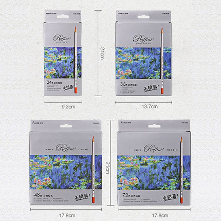 Professional Art Sketch Coloring Books Drawing Vibrant Colors 36-color Wooden Colored Pencils Set, 36-color