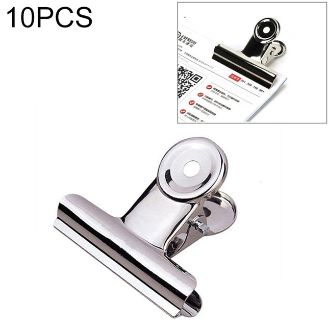 10pcs 50mm Silver Metal Stainless Steel Round Clip Notes Letter Paper Clip Office Bind Clip