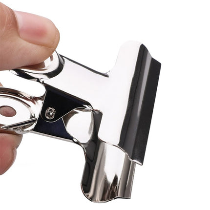 10pcs 63mm Silver Metal Stainless Steel Round Clip Notes Letter Paper Clip Office Bind Clip