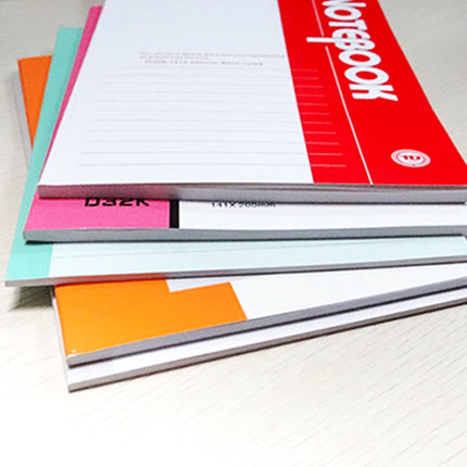 10 PCS 80 Pages A5 Soft Cover Diary Notebook Office Supply, Random Color Delivery