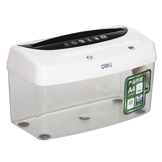 Deli Office Series Hand-cranked A4 / CD / Card Desktop Paper Shredder, Waste-bin Volume: 4L (No. 9935)