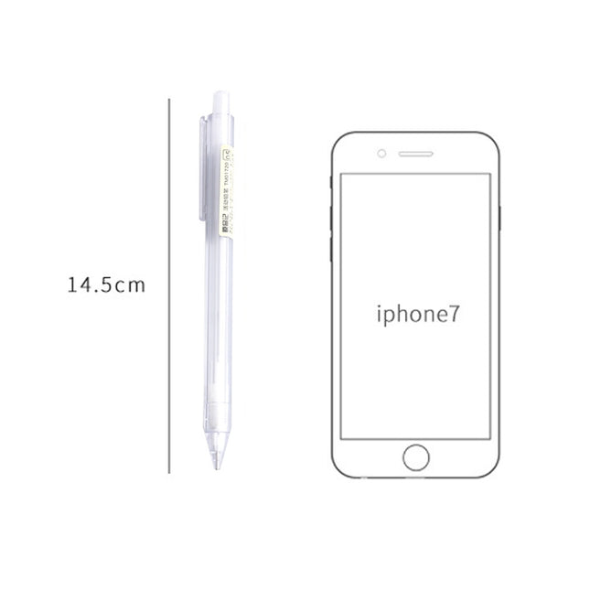 3 PCS Activity Pencil Frosted Transparent Hexagon Pen Student Pencil