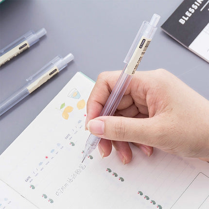 3 PCS Activity Pencil Frosted Transparent Hexagon Pen Student Pencil