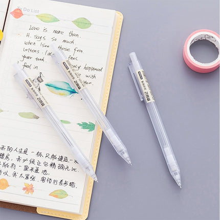 3 PCS Activity Pencil Frosted Transparent Hexagon Pen Student Pencil