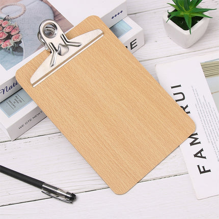 10 PCS Portable A4 / A5 Wooden Writing Clip Board File Hardboard with Batterfly Clip
