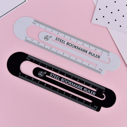 3 PCS Metal Steel Ruler Bookmark Drawing Supplies