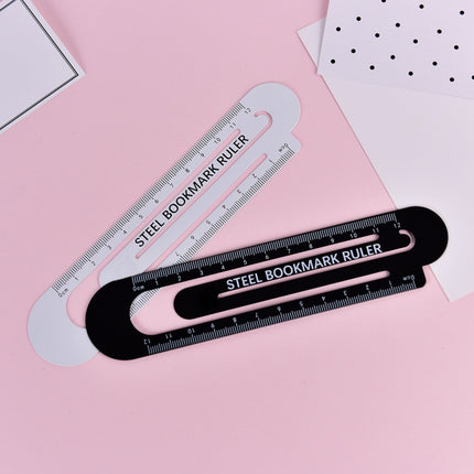 3 PCS Metal Steel Ruler Bookmark Drawing Supplies