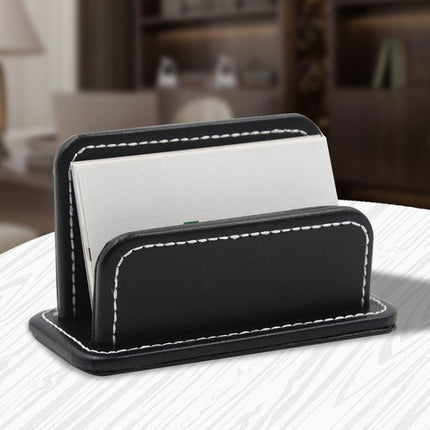 2 Blocks Office Stationery Leather Name Card Holder Stationery Bussiness  Office Home Card Holder
