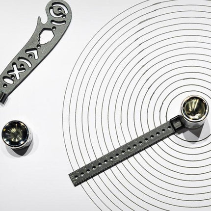 Multi-functional Drawing Ruler Creative Drawing Tool Magnetic Compass Ruler