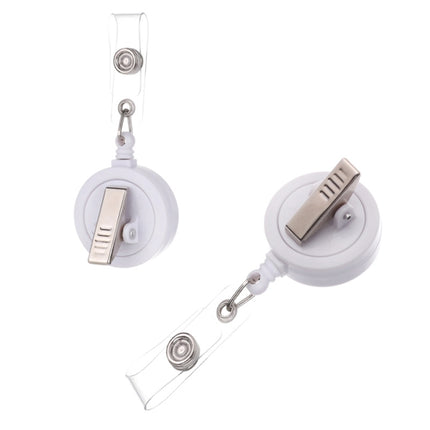 2 PCS Night Starry Sky Marble Crack Puller Retractable Buckle Lanyard Business Key Buckle Card Holder