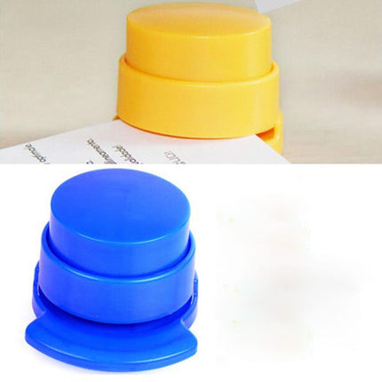 No Staple Paper Loose-leaf Stapler Air Needle-free Binder, Random Color Delivery