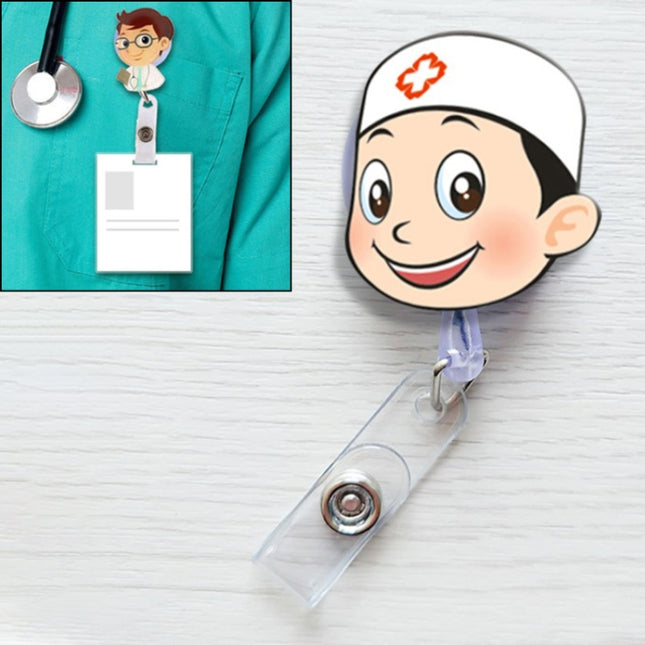Cute Retractable Badge Reel Student Nurse ID Name Card Badge