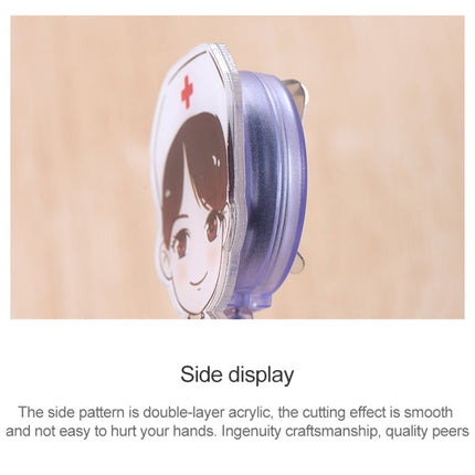 Cute Retractable Badge Reel Student Nurse ID Name Card Badge