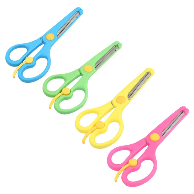 Elastic Safety Scissors Candy-Colored Knife