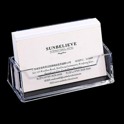 Acrylic Transparent Name Card Holder Desktop Showcase