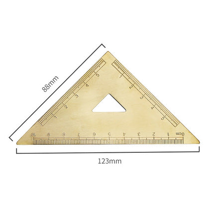 Brass Retro Drawing Ruler Measuring Tools