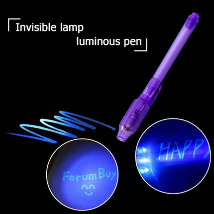 10 PCS Creative Magic UV Light Invisible Ink Pen Marker Pen