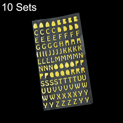 10 Sets Hand Account Alphanumeric Sticker Diary Plan DIY Sticker Set