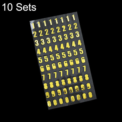 10 Sets Hand Account Alphanumeric Sticker Diary Plan DIY Sticker Set