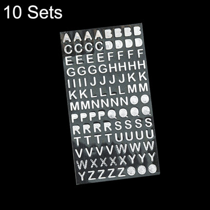 10 Sets Hand Account Alphanumeric Sticker Diary Plan DIY Sticker Set