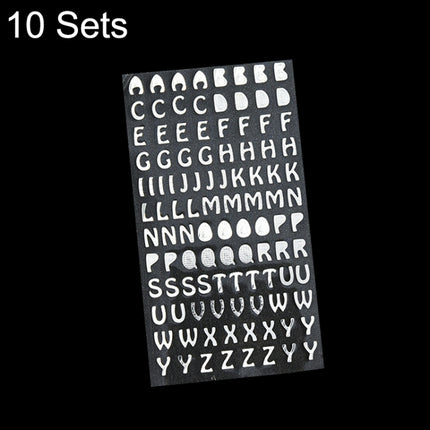 10 Sets Hand Account Alphanumeric Sticker Diary Plan DIY Sticker Set