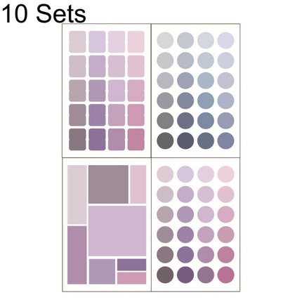 10 Sets YZCSBQ Multifunctional Color Label Sticker Index Sticky Note