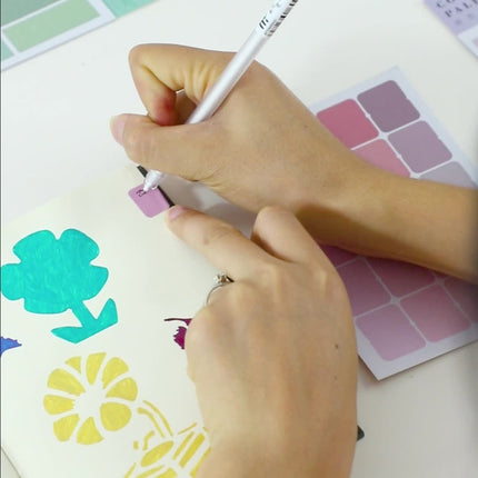 10 Sets YZCSBQ Multifunctional Color Label Sticker Index Sticky Note