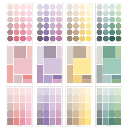 10 Sets YZCSBQ Multifunctional Color Label Sticker Index Sticky Note