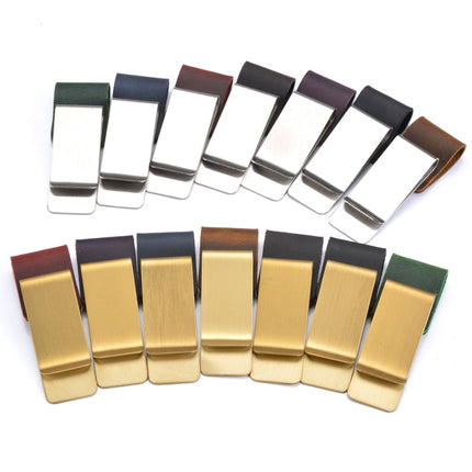 Vintage Notebook Leather Pen Clip Metal Pen Holder,Style: