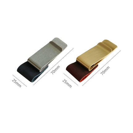 Vintage Notebook Leather Pen Clip Metal Pen Holder,Style: