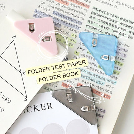 14 PCS Student Test Paper Storage Triangle Book Edge Clip