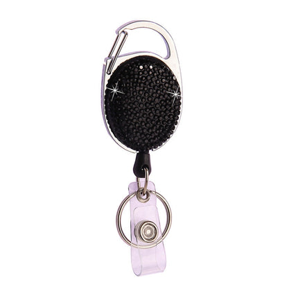 Ceramic Clay Pull Buckle Metal Retractable Keychain Document Buckle