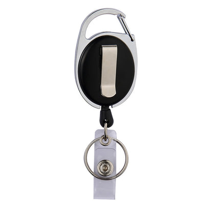 Ceramic Clay Pull Buckle Metal Retractable Keychain Document Buckle