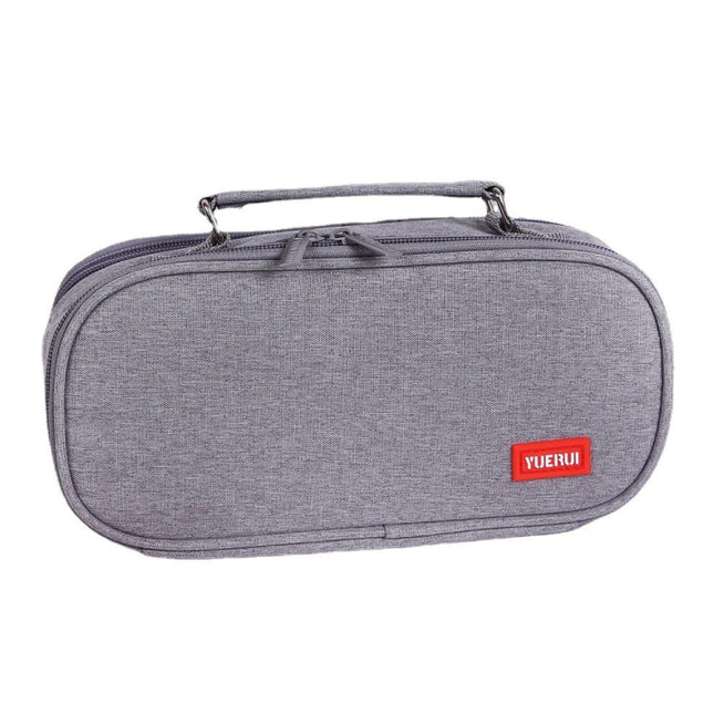 Large Capacity Multi-layer Portable Stationery Bag Canvas Pen Bag