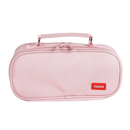 Large Capacity Multi-layer Portable Stationery Bag Canvas Pen Bag