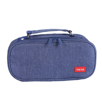 Large Capacity Multi-layer Portable Stationery Bag Canvas Pen Bag