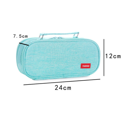 Large Capacity Multi-layer Portable Stationery Bag Canvas Pen Bag