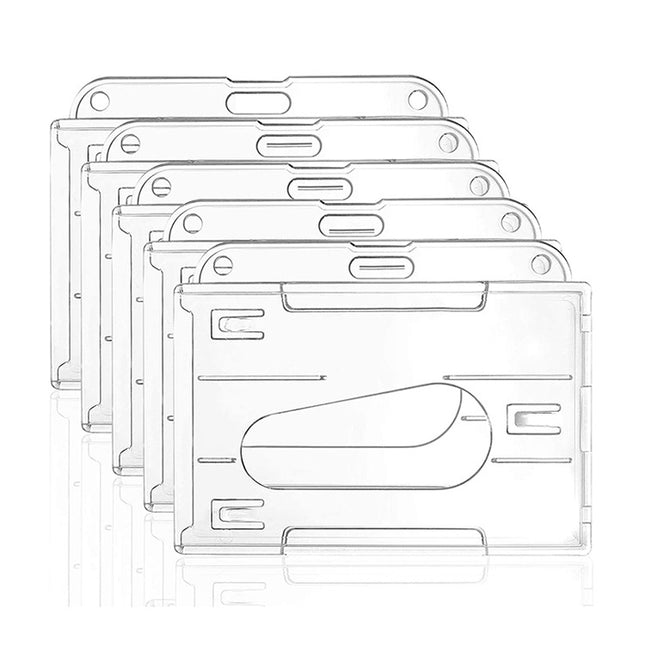 Transparent Frosted ID Card Holder Badge