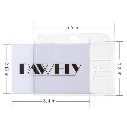 Transparent Frosted ID Card Holder Badge