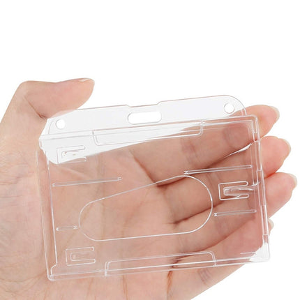 Transparent Frosted ID Card Holder Badge