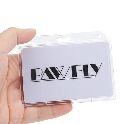 Transparent Frosted ID Card Holder Badge