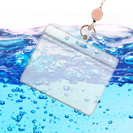 QD-2451 Multifunctional Metal Bead Chain Retractable Pulling Buckle ID Card Holder